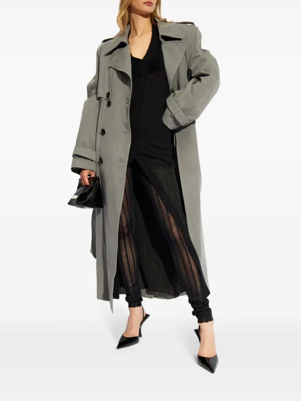 The Attico semi-sheer striped leggings