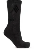 The Attico logo-jacquard ankle socks - Grey