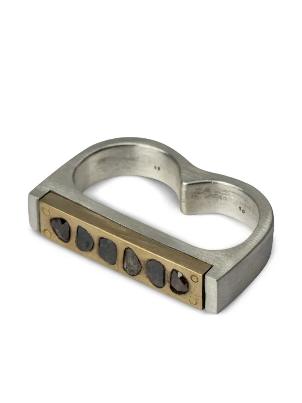 Parts Of Four Plate Double Ring | Silver | FARFETCH JO