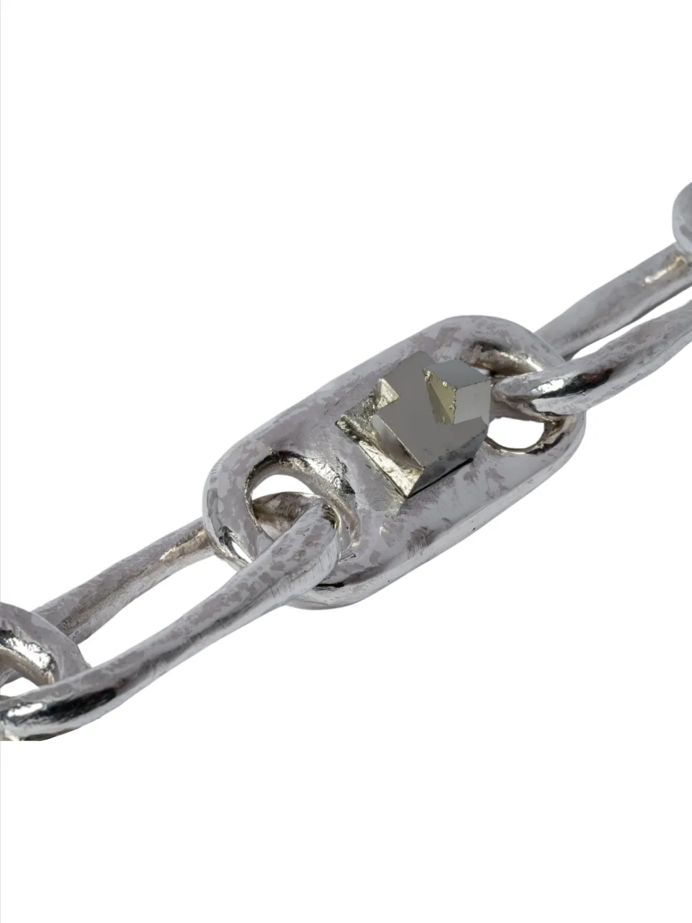 PARTS OF FOUR LARGE ROMAN LINK BRACELET