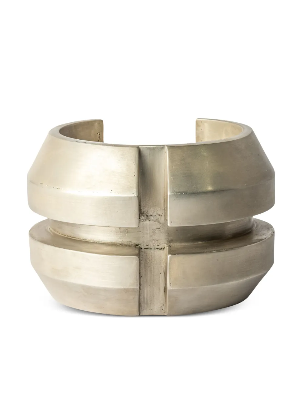 Parts Of Four Crescent Channel Bracelet In Silver