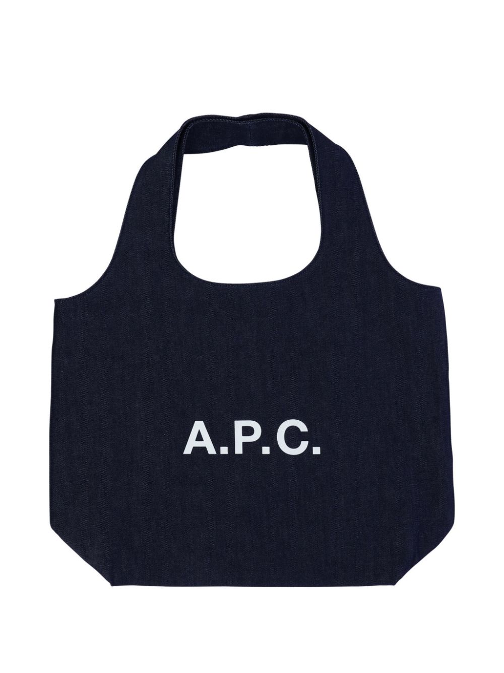 Shop Apc Ninon Denim Tote Bag In Blue