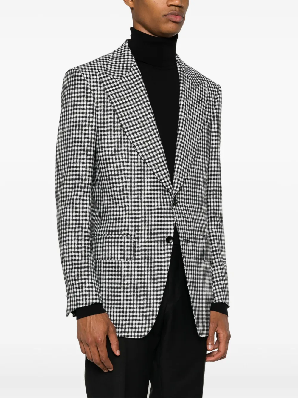 Cheap TOM FORD single-breasted houndstooth blazer Men