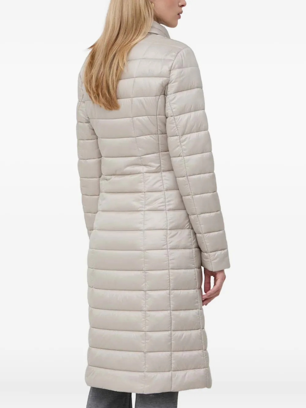 Trussardi Quilted Coat In Neutral