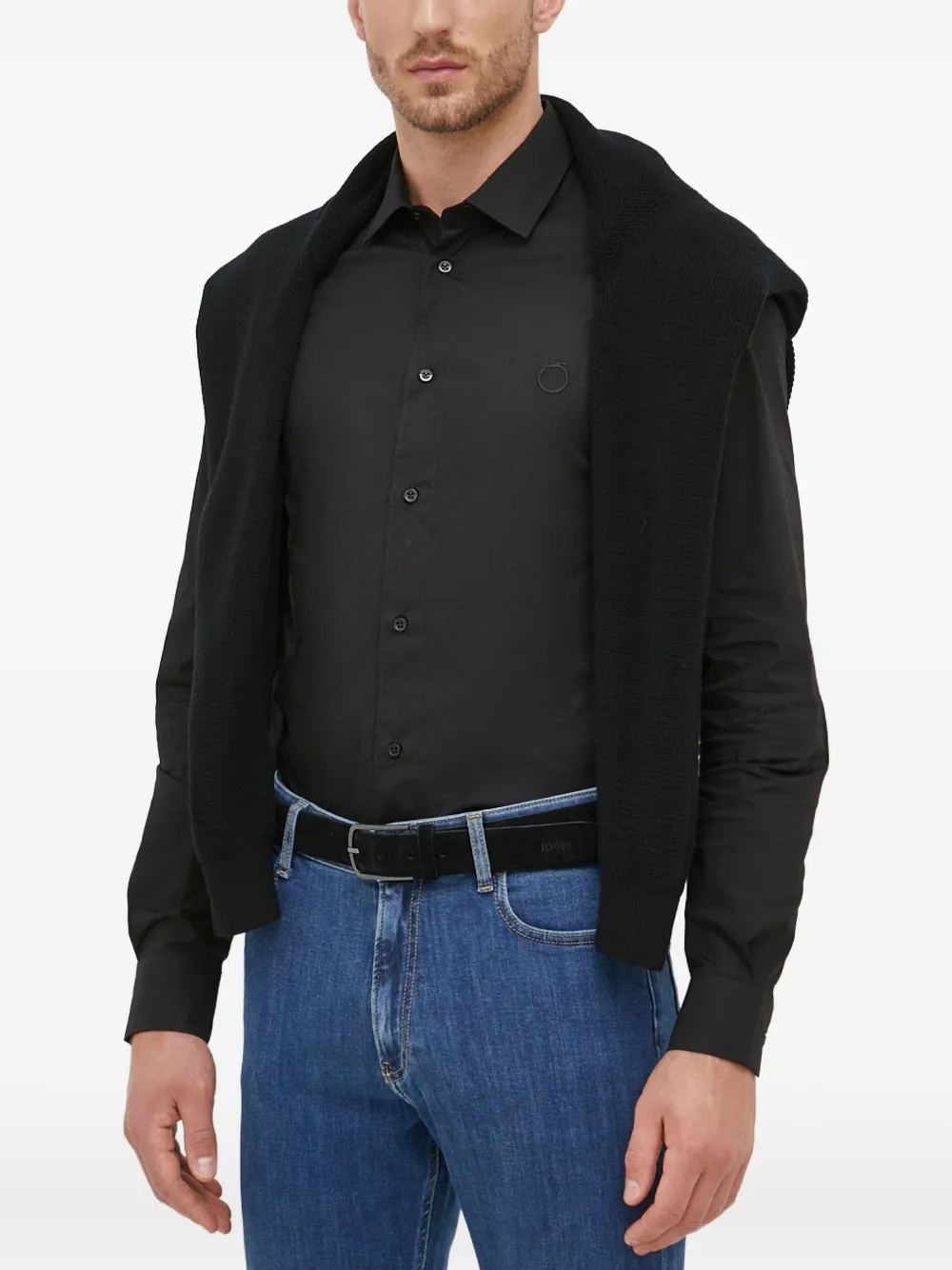 Trussardi embroidered shhirt - Nero