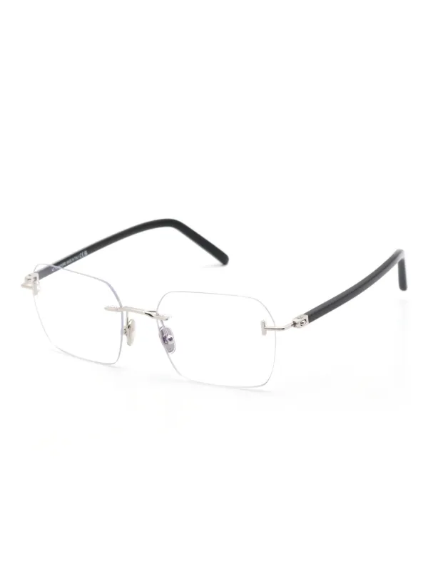 TOM FORD Eyewear リムレス眼鏡フレーム | ブラック | FARFETCH JP