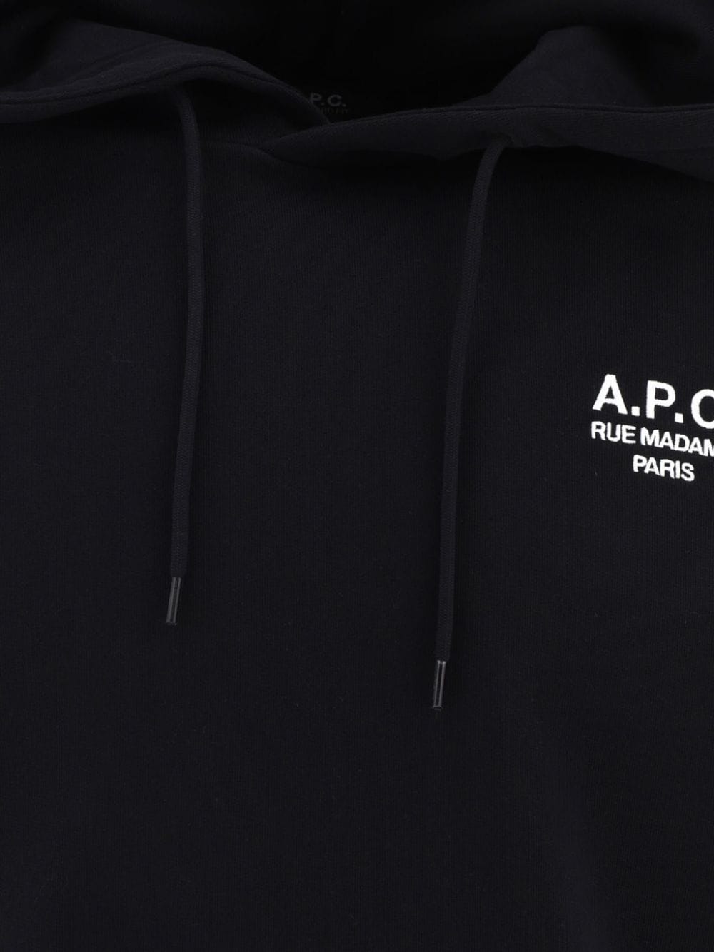 Shop Apc Oscar Cotton Hoodie In Black