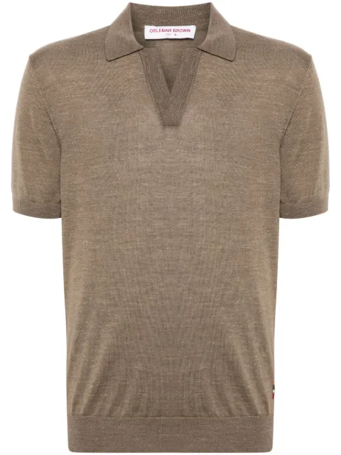 Orlebar Brown Gestricktes Poloshirt