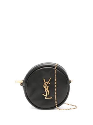 Saint Laurent Cassandre embellished Mini Bag Black FARFETCH