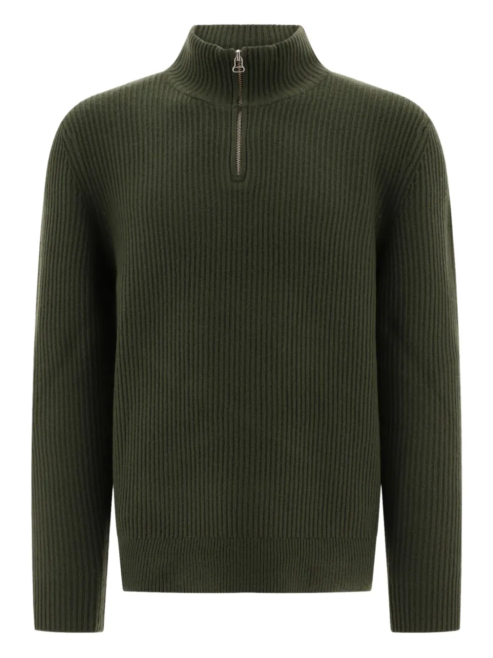 A.P.C. ジップネック セーター - グリーン A.P.C. ジップネック セーター - グリーン