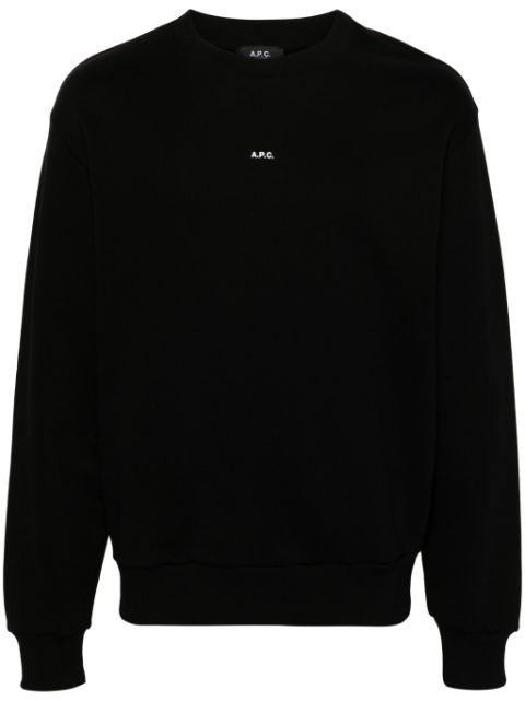 A.P.C. logo-print cotton sweatshirt Men