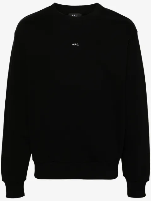 A.P.C. logo-print cotton sweatshirt