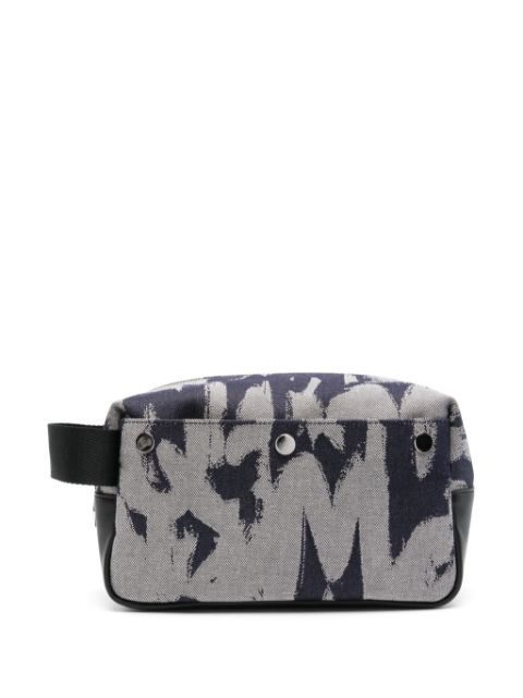 Alexander McQueen logo-print wash bag Men