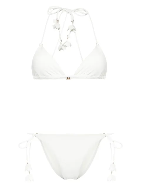 ZIMMERMANN floral-appliqué traingle bikini