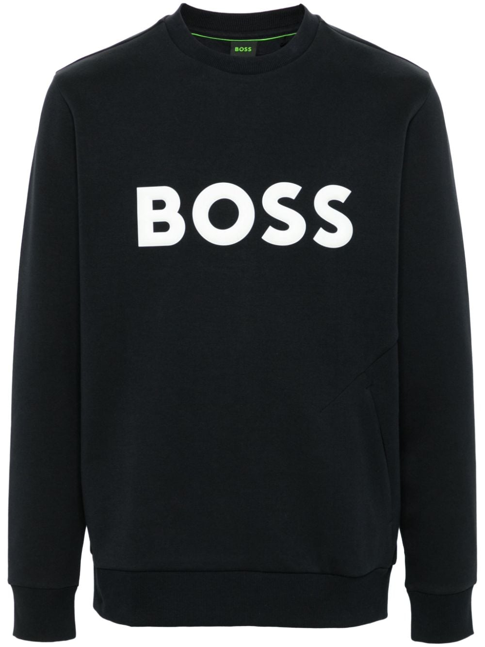 Hugo Boss Logo压纹卫衣 In Blue