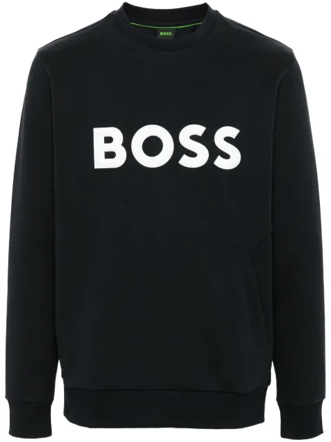 BOSS embossed-logo sweatshirt