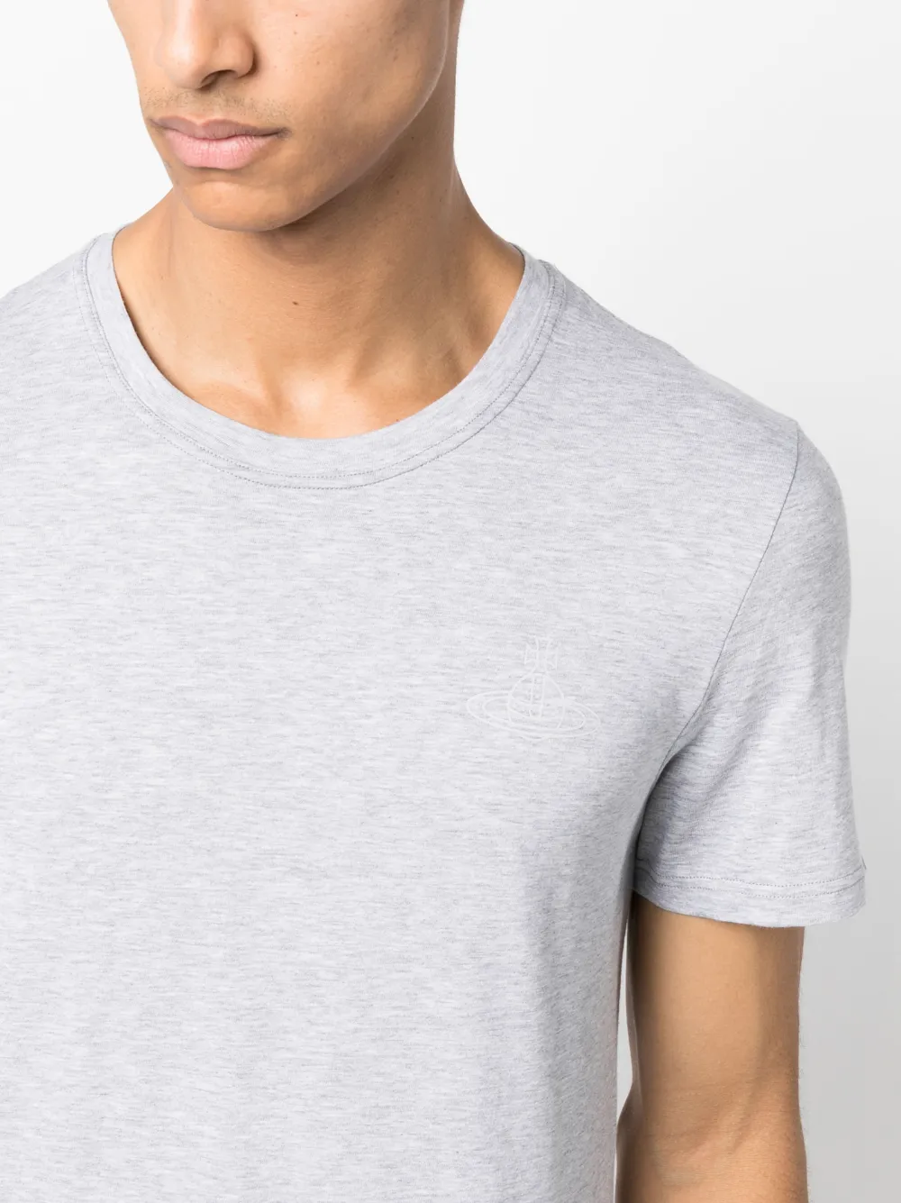 Vivienne Westwood Twee katoenen T-shirts met print Grijs