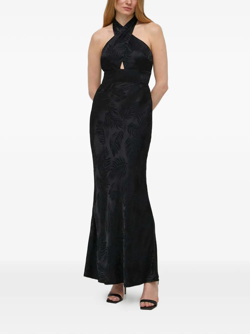 GUESS USA Abito lungo con stampa - Nero