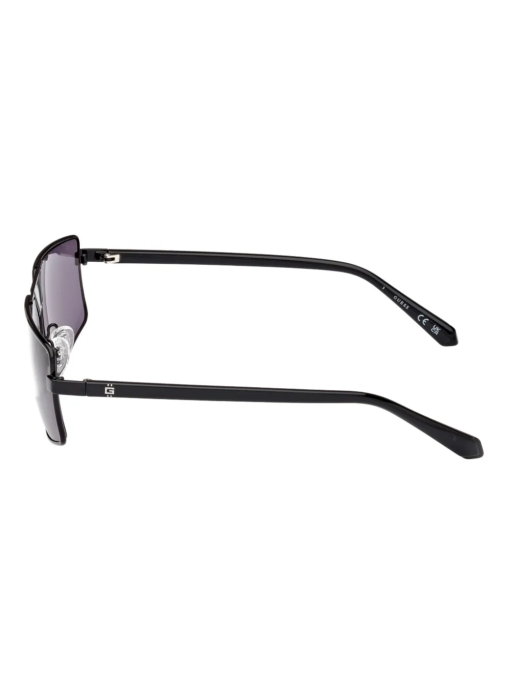 GUESS EYEWEAR Zonnebril met rechthoekig montuur Zwart