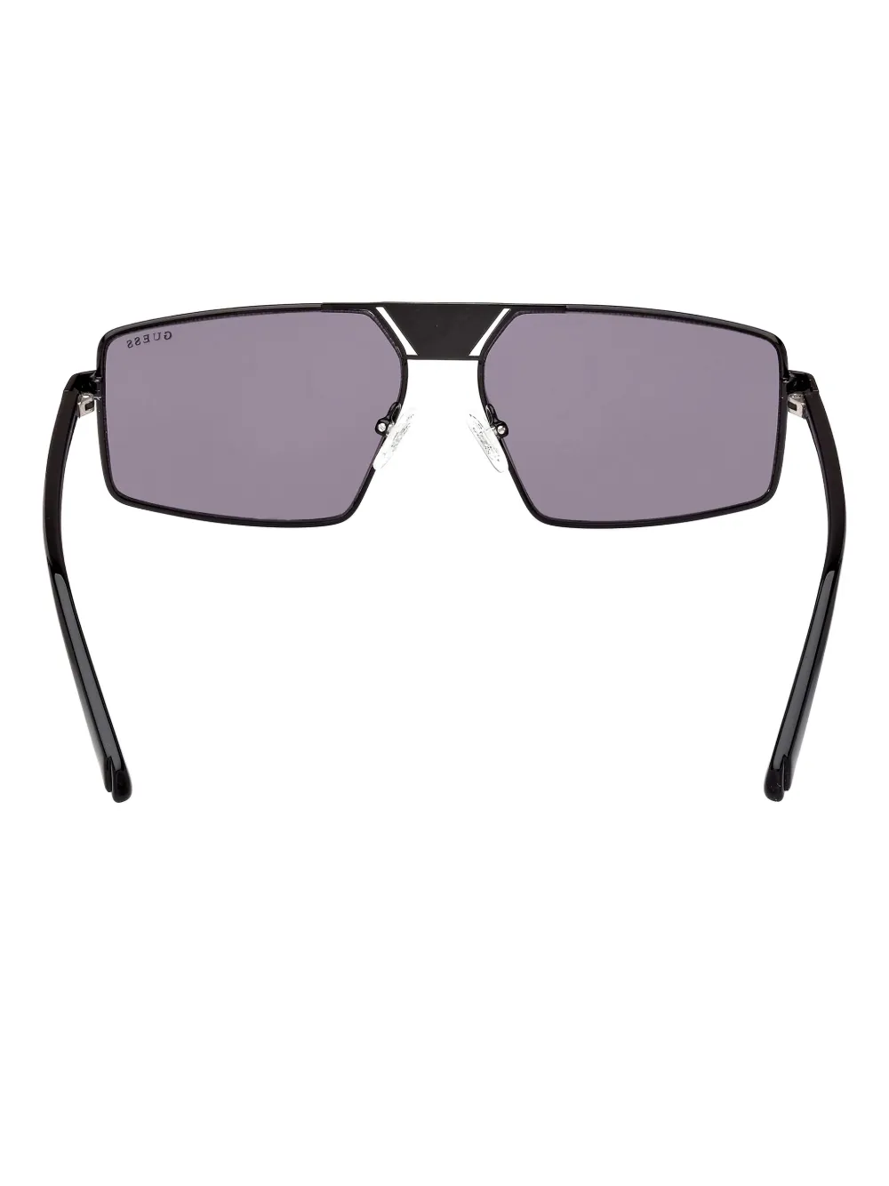 GUESS EYEWEAR Zonnebril met rechthoekig montuur Zwart