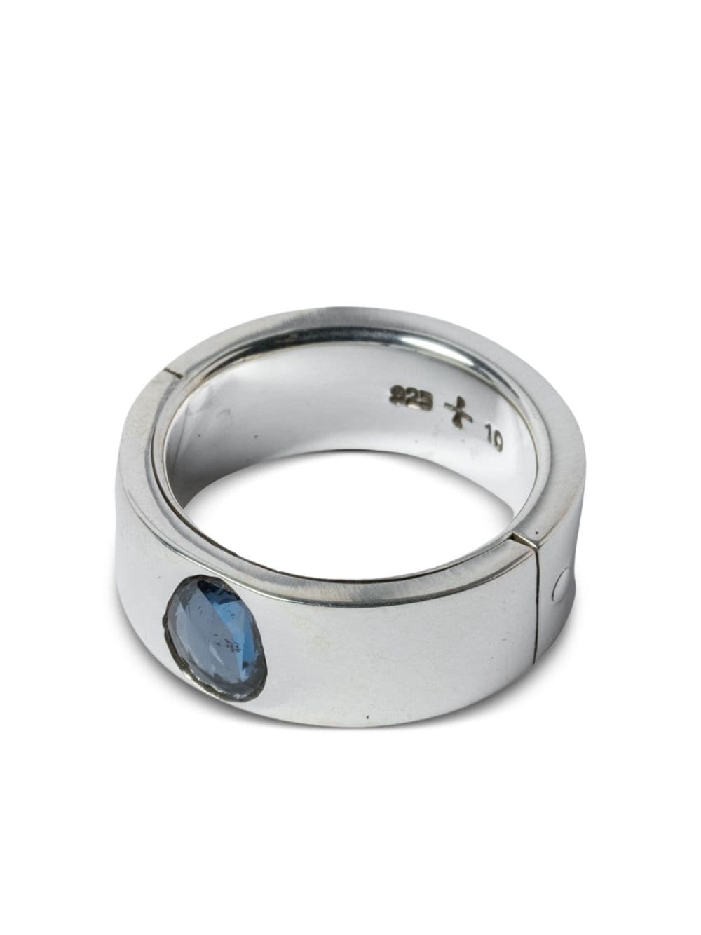 Parts of Four Sistema sterling silver blue sapphire ring - Zilver