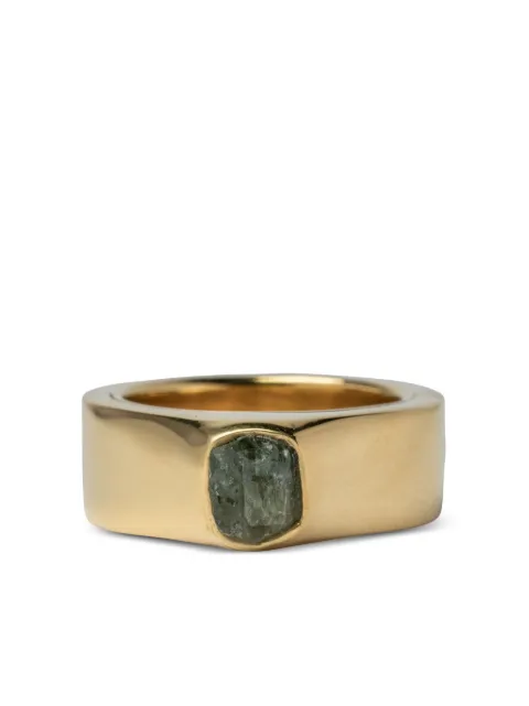 Parts of Four anillo Sistema en plata de ley con zafiro