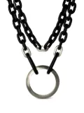 Parts of Four organic chain necklace - Black
