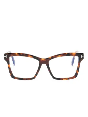 TOM FORD Eyewear キャットアイ眼鏡フレーム | ブラウン | FARFETCH JP