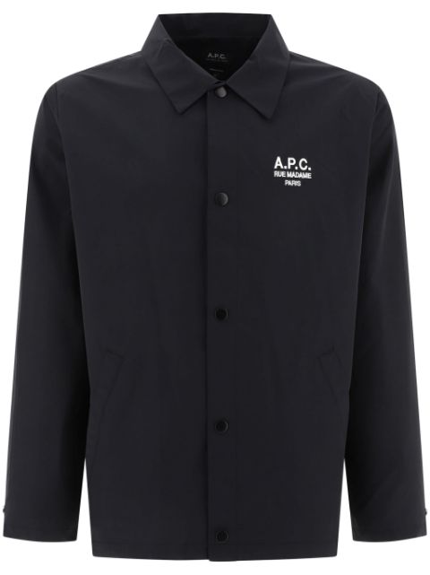 A.P.C. Regis logo-embroidered shirt jacket Men