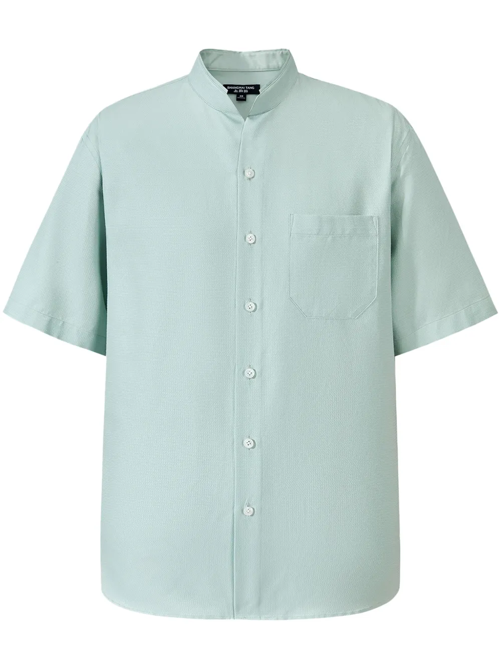 Shanghai Tang band-collar shirt - Blue