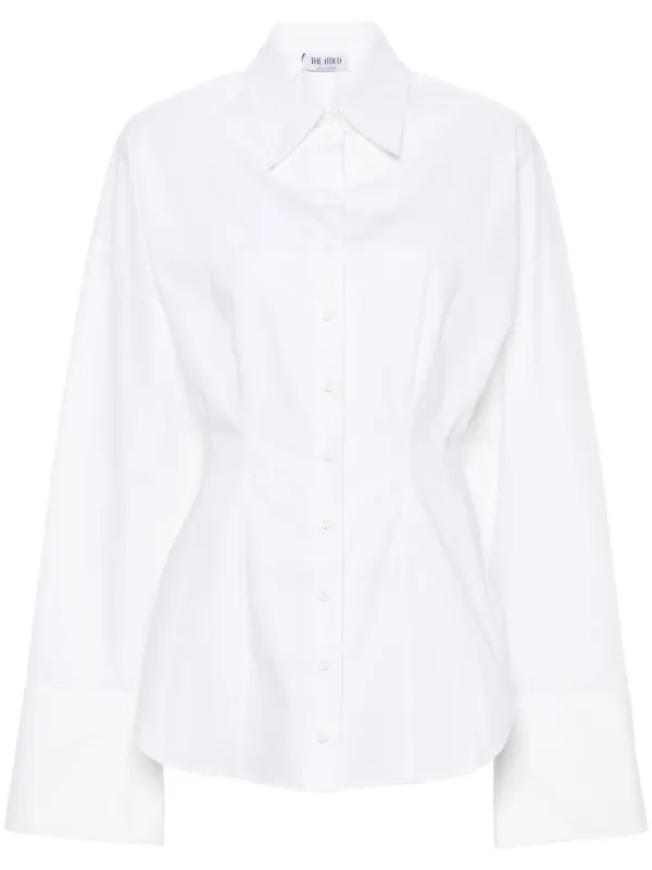 The Attico Cotton Poplin Shirt | White | FARFETCH