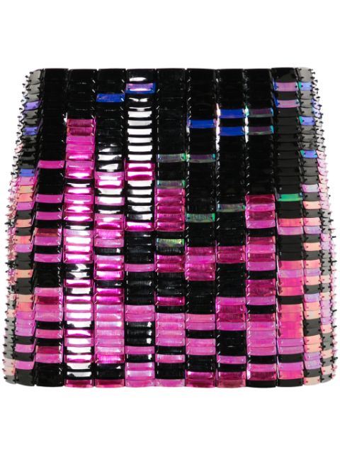 The Attico Rue sequined mini skirt Women