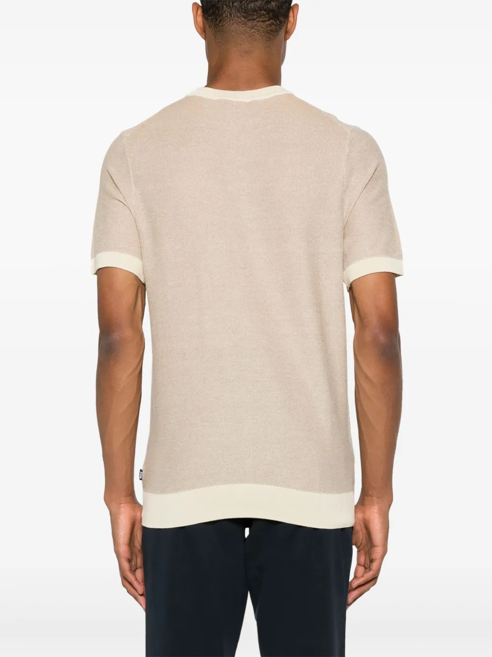 BOSS Piqué T-shirt Beige