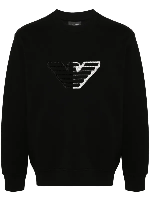 Emporio Armani logo-appliqué crew-neck Sweatshirt - Farfetch
