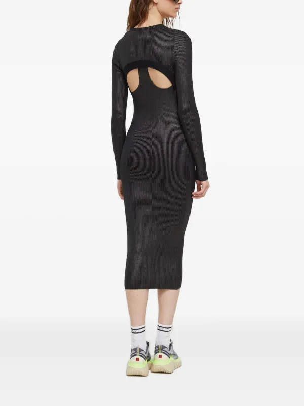 ribbed cut out midi dress Turn Heads in Our Ribbed Cut Out Slit Midi Dress