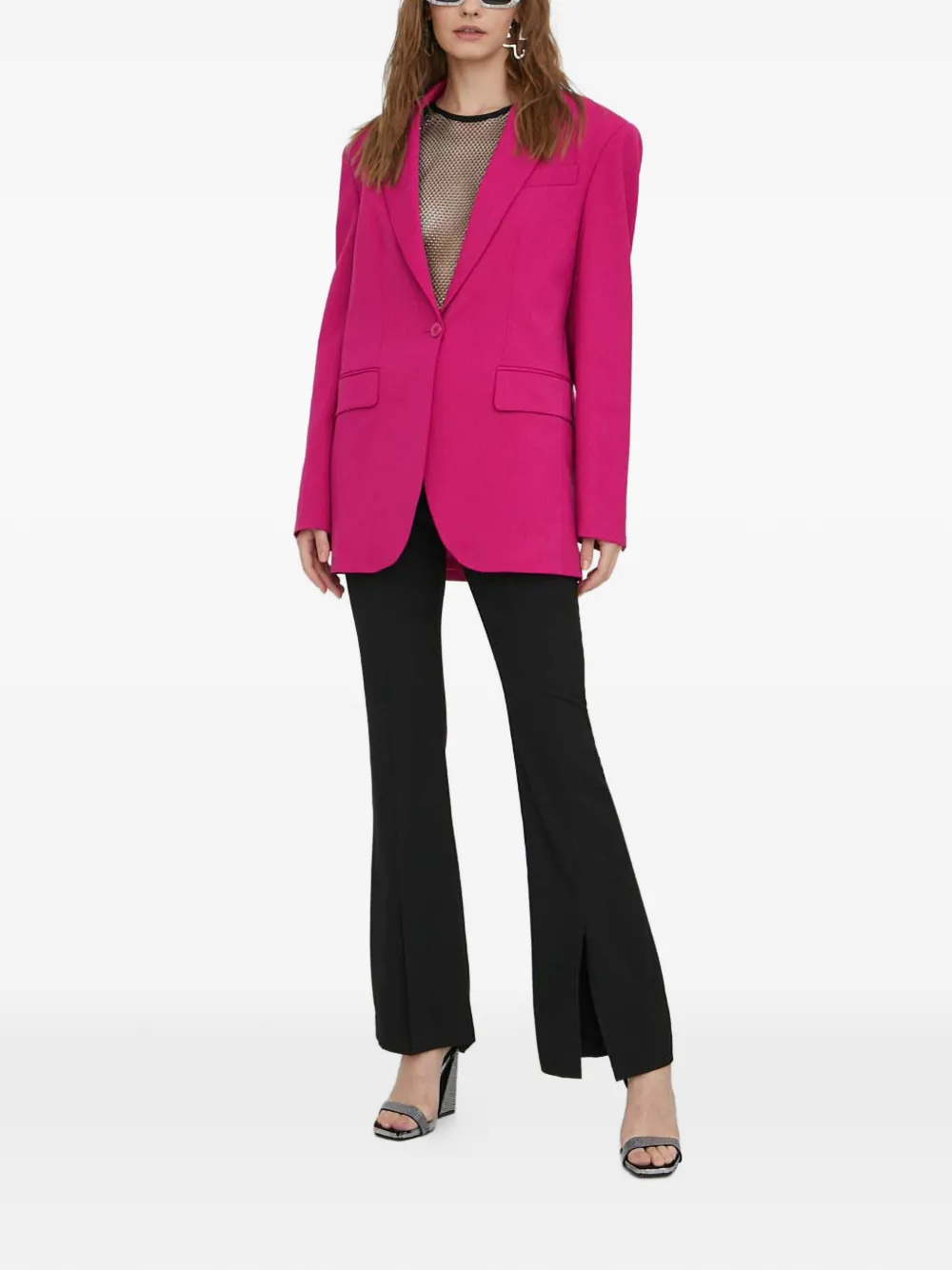  Moschino Jeans Button Single-breasted Blazer - Pink 