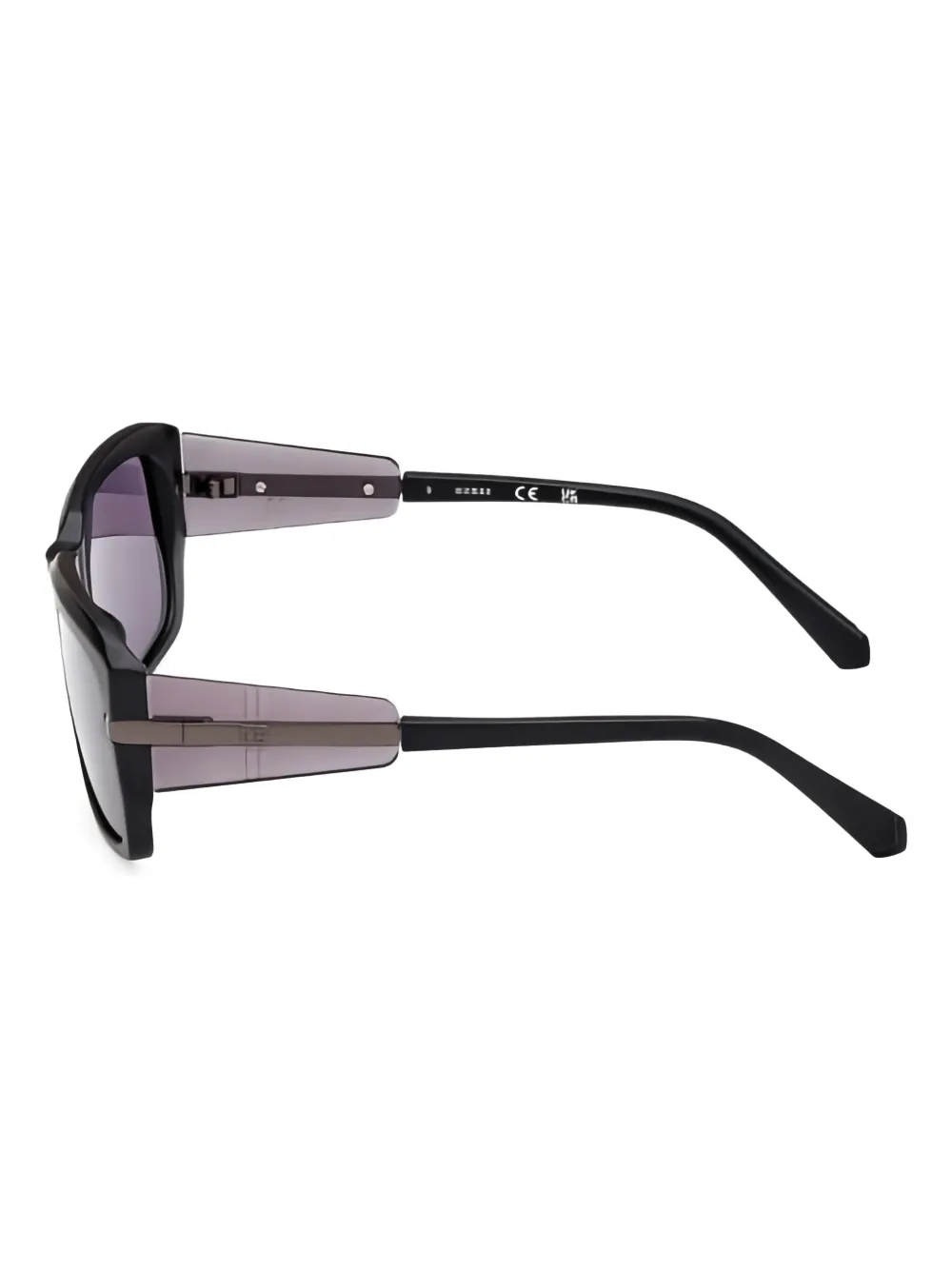 GUESS EYEWEAR Zonnebril met rechthoekig montuur Zwart