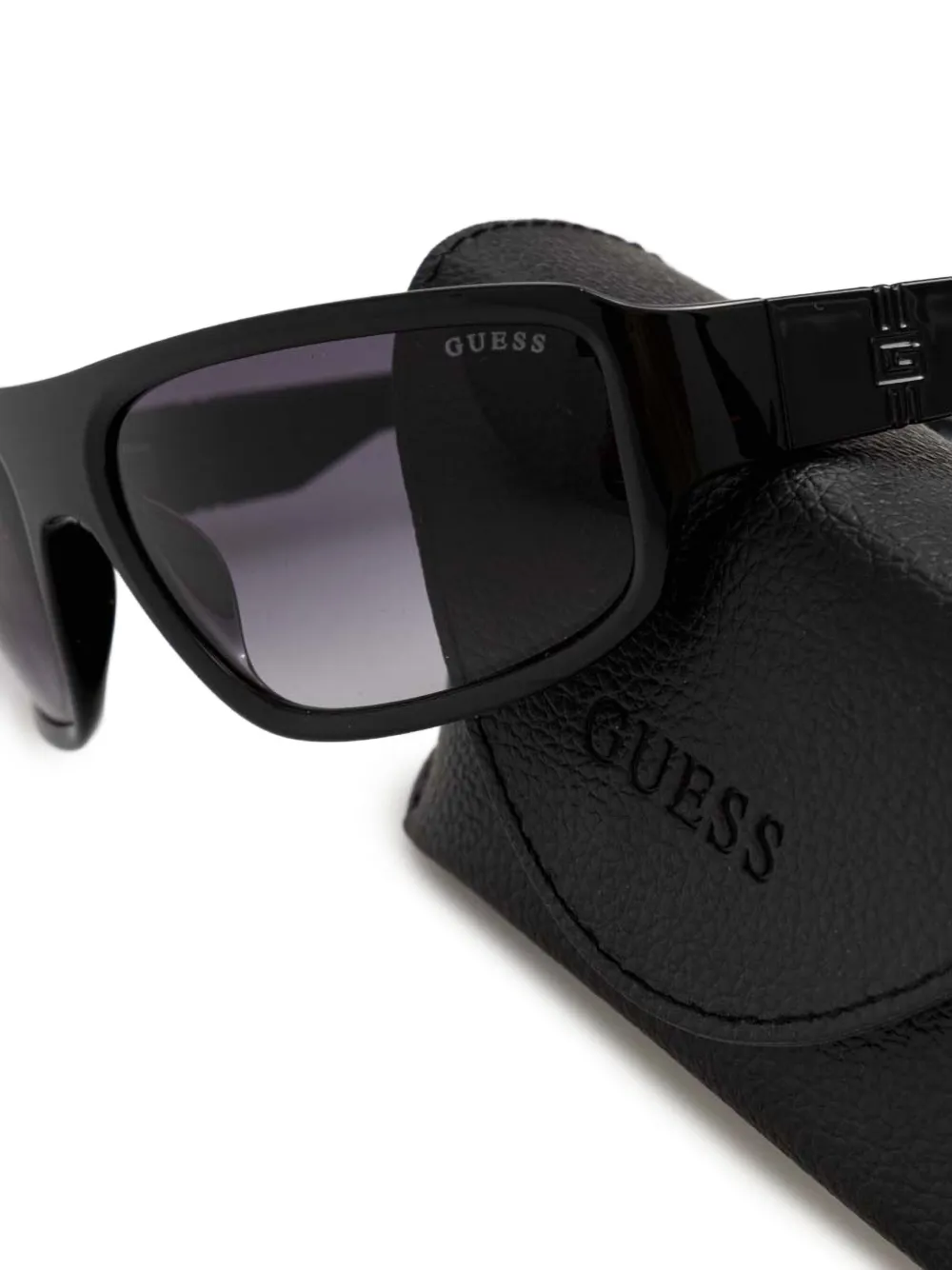 GUESS EYEWEAR Zonnebril met rechthoekig montuur Zwart