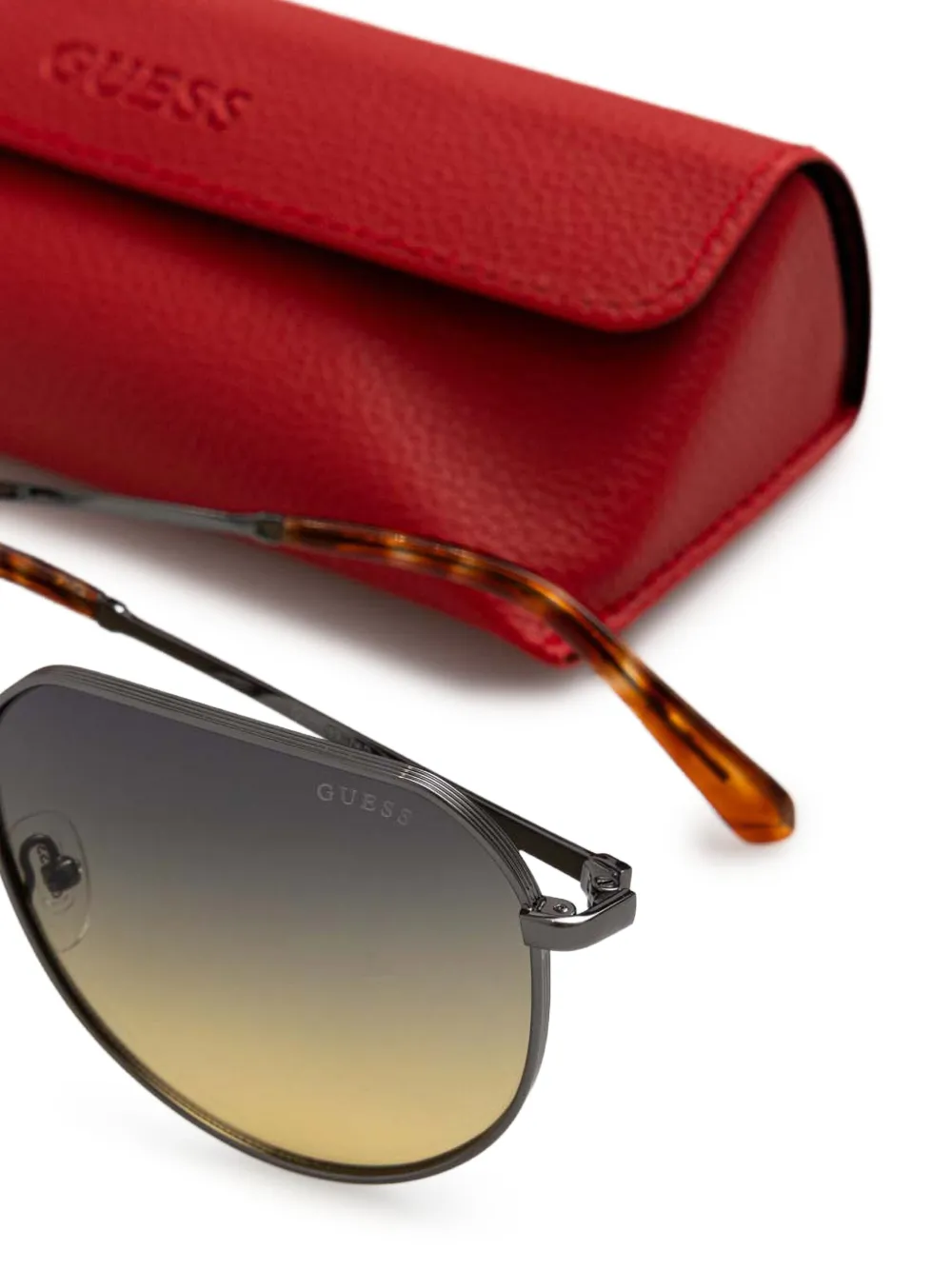 GUESS EYEWEAR Zonnebril met logodetail Grijs