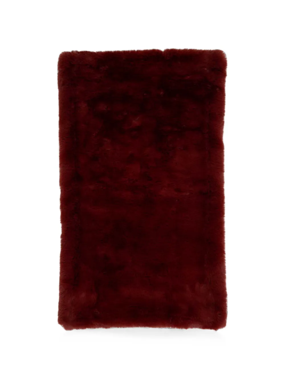 GUESS USA Le Tapis faux-fur pet mat - Rot