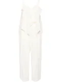 b+ab draped-design muslin co-ord set - White