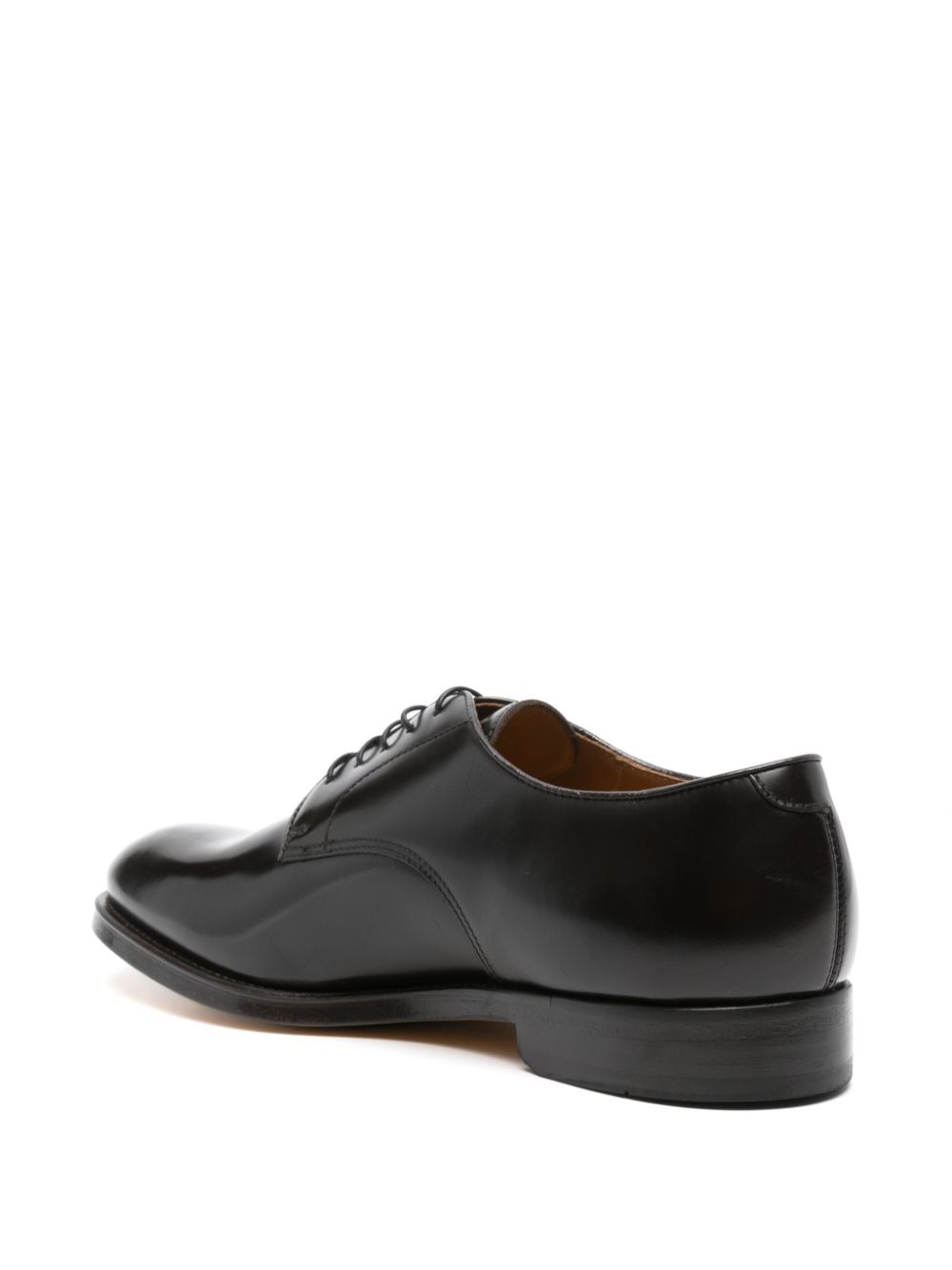 Doucal's lace-up leather derby shoes Black