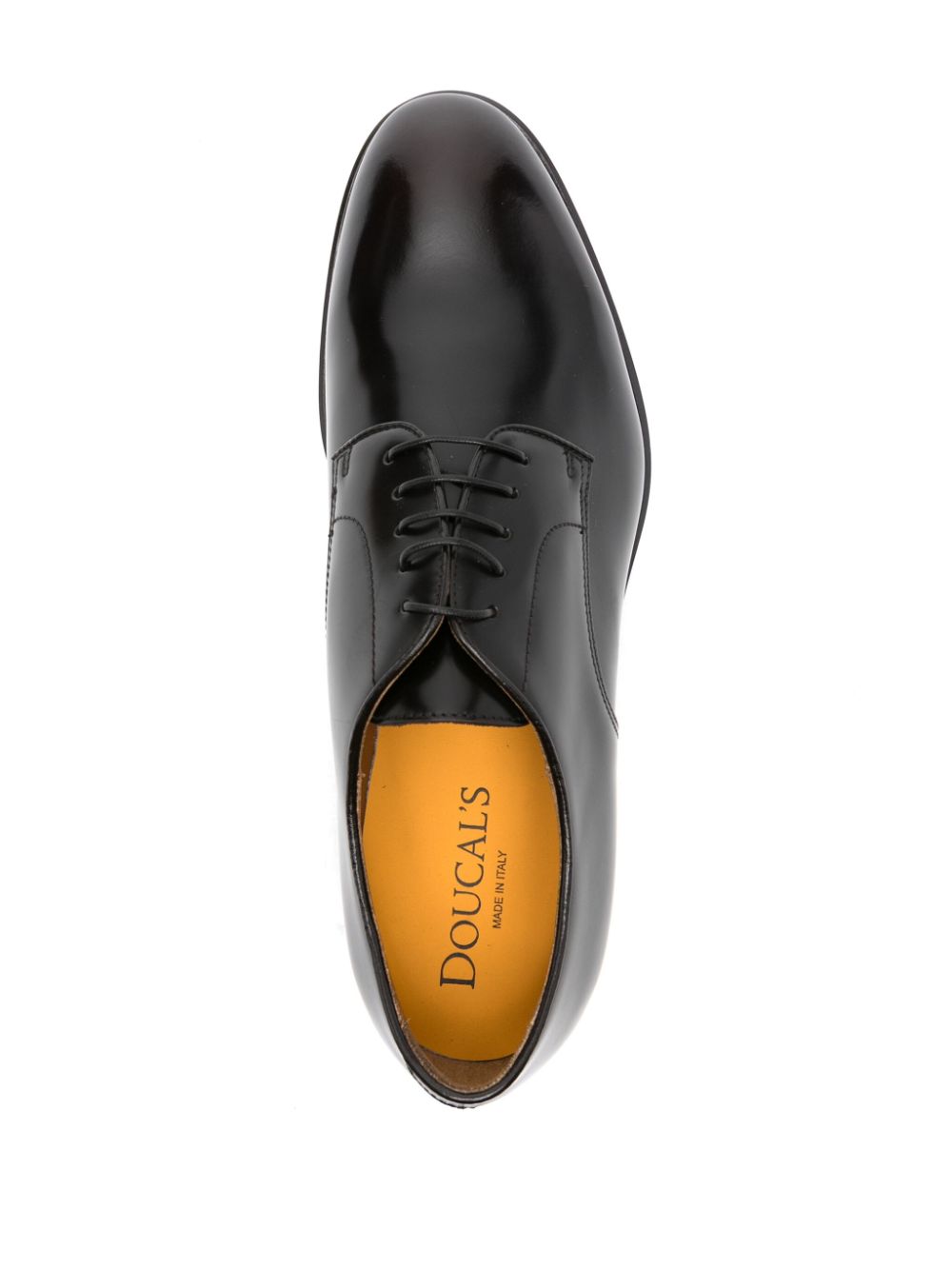 Doucal's lace-up leather derby shoes Black