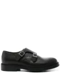 Doucal's leather monk shoes - Black