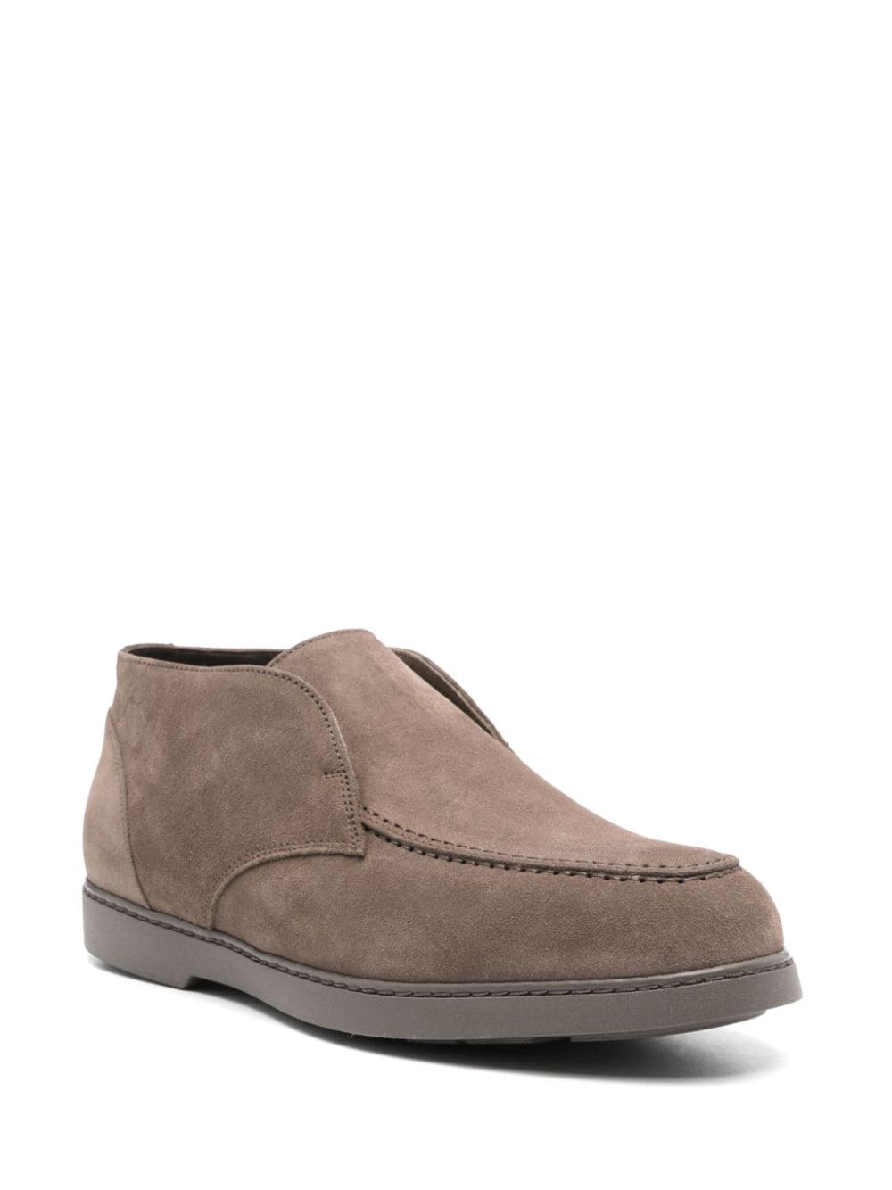 Shop Doucal's Slip-on Suede Chukka Boots In Brown