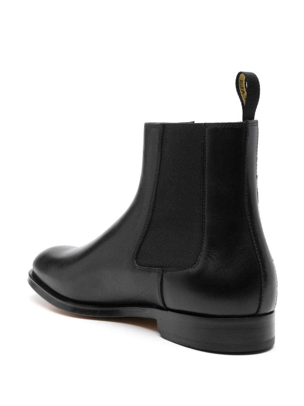 Shop Doucal's Slip-on Leather Chelsea Boots In Black