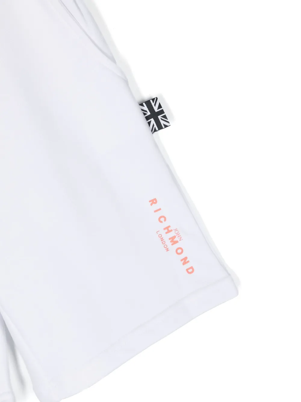 John Richmond Junior Trainingsshorts met logo Wit
