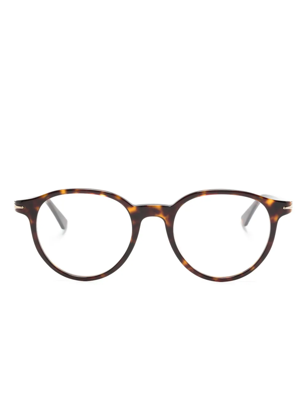 Montblanc tortoiseshell pantos-frame sunglasses | Brown | Image 1