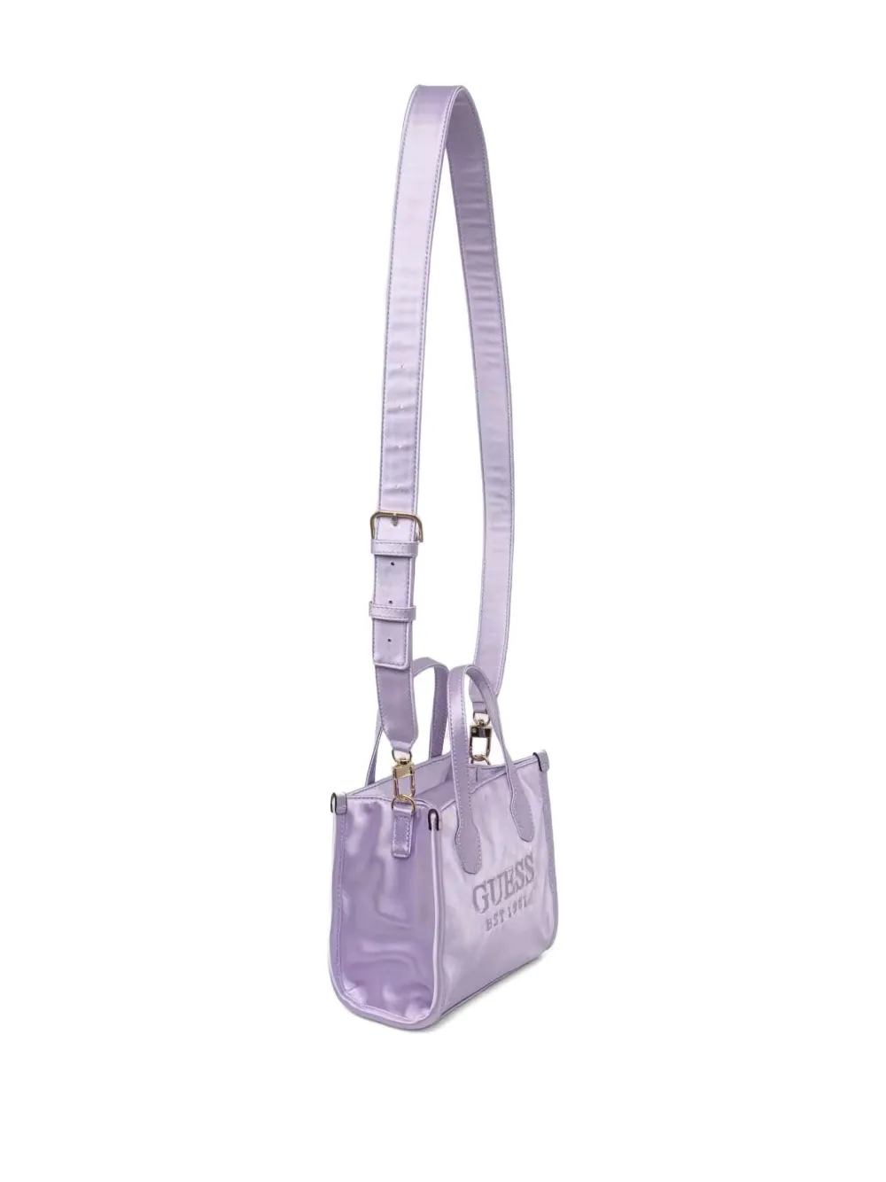 GUESS USA Mini-shopper met geborduurd logo - Paars