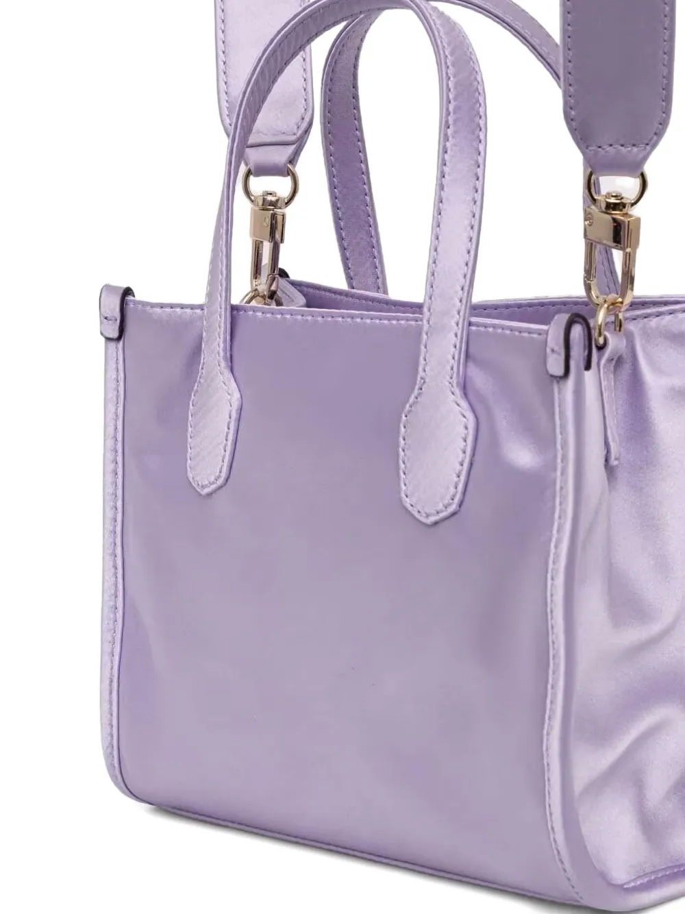 GUESS USA Mini-shopper met geborduurd logo Paars
